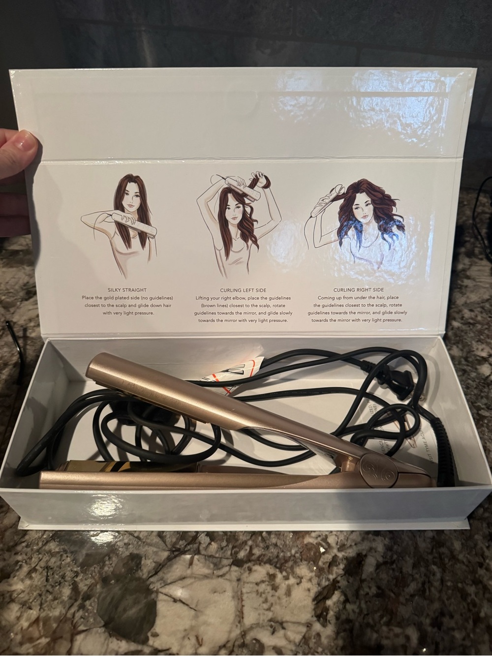 Tyme Gold Hair Straightener or Curler in one